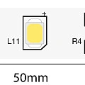 Лента светодиодная Byled Standart 2835, 60 LED/м, 4.8 Вт/м, 12В , IP20, Цвет: Теплый белый