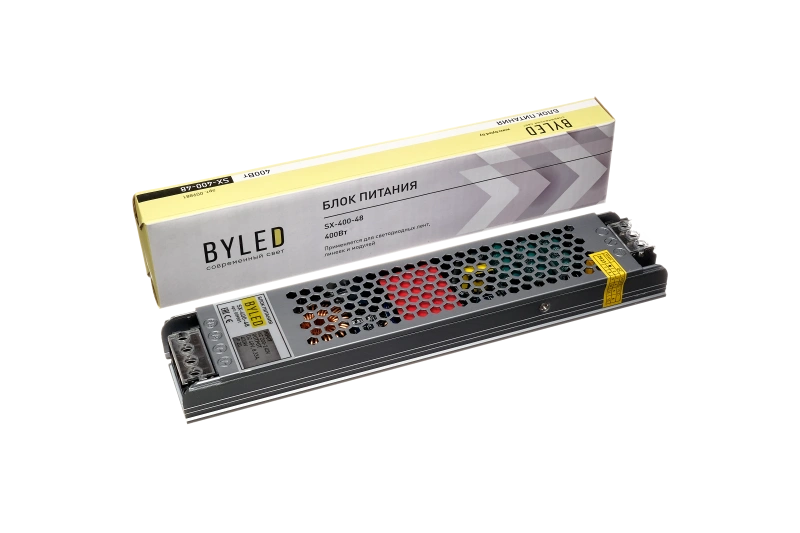 Блок питания Byled SX-400-48 (400W, 48V, 8.33A) Блок питания Byled SX-400-48 (400W, 48V, 8.33A)
