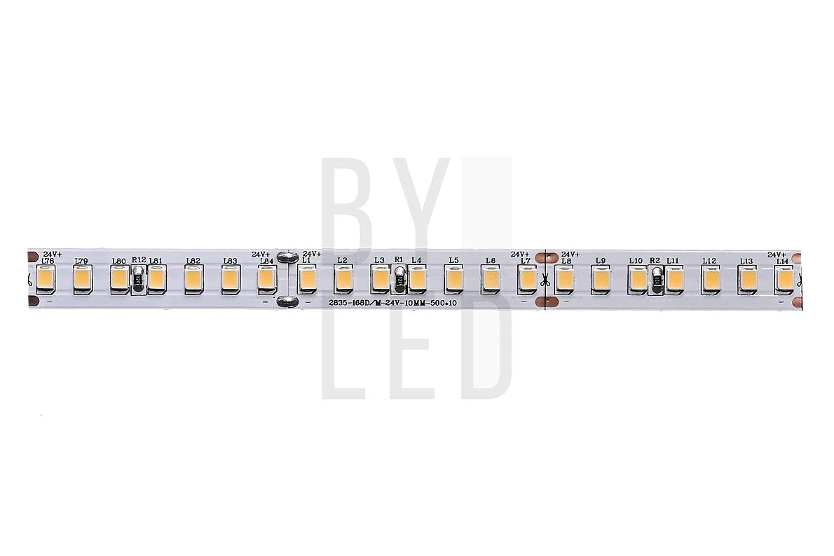 Лента светодиодная Byled PRO 2835, 168 LED/м, 17 Вт/м, 24В , IP20, Цвет:  Нейтральный белый купить в Минске