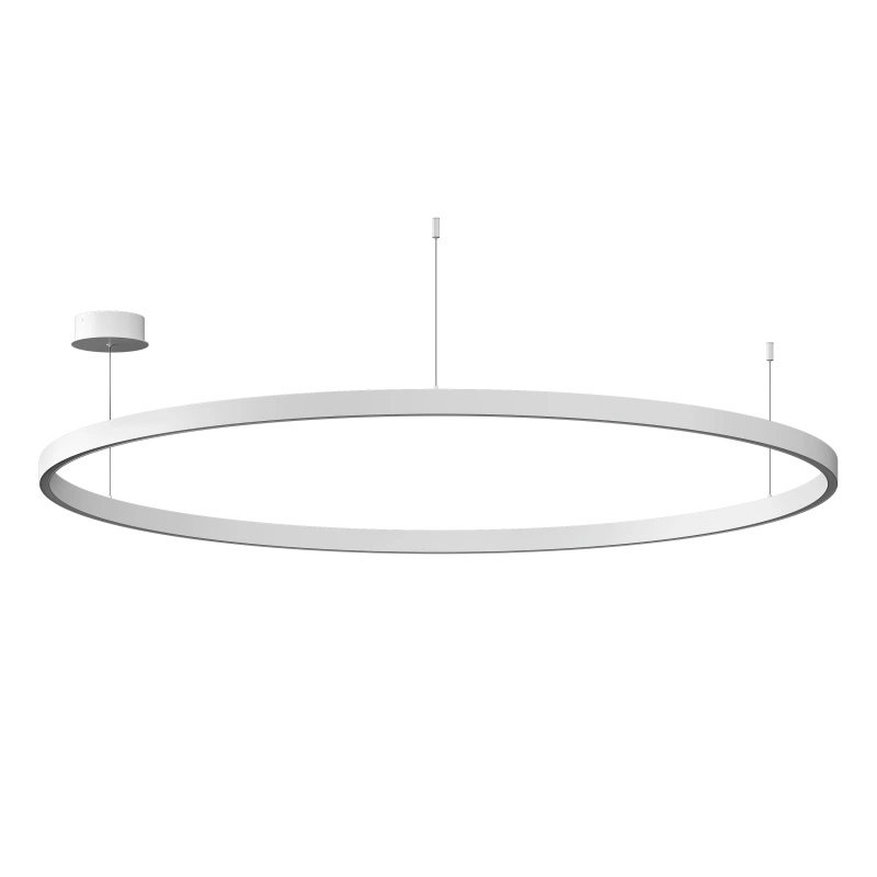 Подвесной светильник Byled серия Halo 1535 (75W, 220V, CRI>90, 1200mm, Белый корпус, Цвет: Теплый белый)