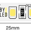 Лента светодиодная Byled Standart 2835, 120 LED/м, 9,6 Вт/м, 12В , IP20, Цвет: Теплый белый