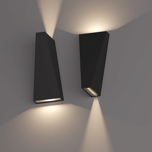 Настенный светильник Byled серия Flare MT (10W, 230V, CRI>80, Черный, Цвет: Теплый белый)