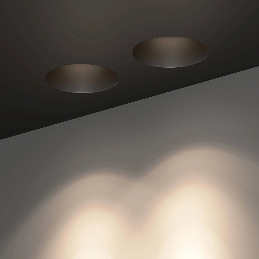 Встраиваемый светильник из гипса Byled серия CUST 8001 (10W, 220V, CRI>90, IP20, Белый корпус, Dali, 60мес., Цвет: Нейтральный белый)