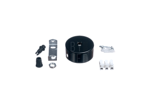 Чашка накладная для подвеса черная