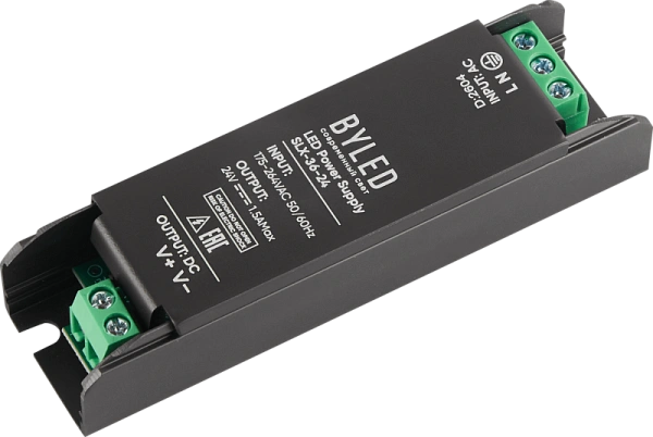 Блок питания Byled SLX-36-24 (36W, 24V, 1.5A, 60мес.)