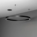 Подвесной светильник Byled серия Halo 1535 (35W, 220V, CRI>90, 600mm, Черный корпус, Цвет: Нейтральный белый)