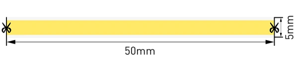 Светодиодная лента Byled LUX COB CSP Led, 480 LED/m, 10W/m, 24V , IP20, 5mm, 84мес., Цвет: Теплый белый 3000K