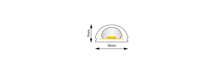 Светодиодная термолента Byled PRO SMD2835, 210 LED/m, 10W/m, 24V, СRI>90, IP68, Цвет: Нейтральный белый