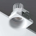 Встраиваемый светильник из гипса Byled серия CUST 1001 (10W, 220V, CRI>90, IP20, Белый корпус, 60мес., Цвет: Теплый белый)