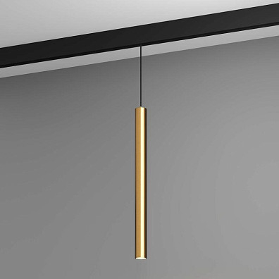 Магнитный подвесной светильник Byled серия Gravity 7W, 48V, CRI>90, 24гр., Золотой, Цвет: Теплый белый
