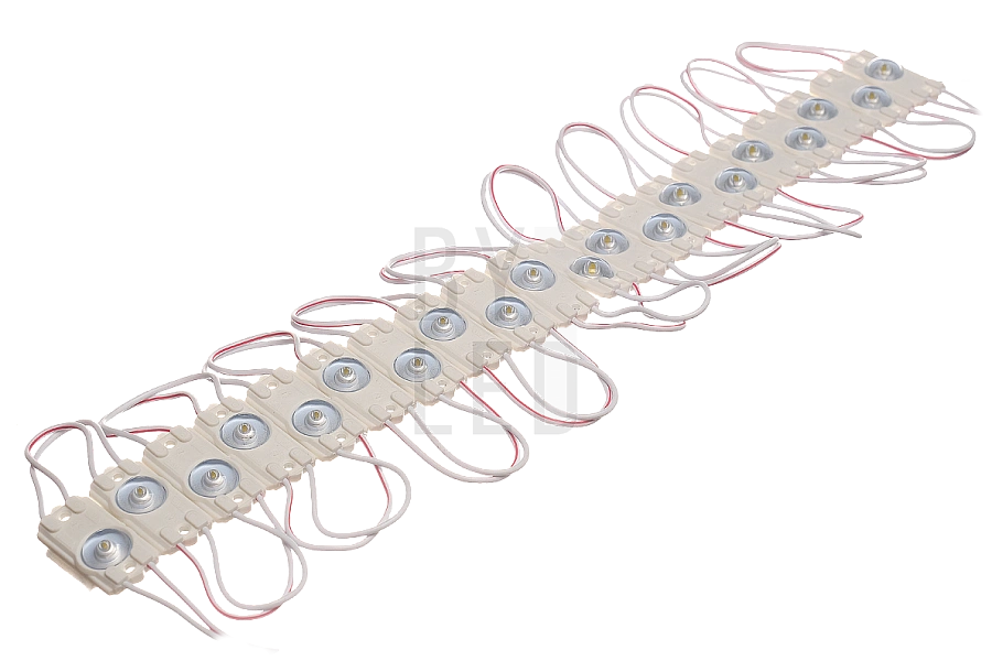 Светодиодный линзованный модуль Byled SMD2835, 0.5W, 175°, 12V, Цвет: Белый 6000К Светодиодный линзованный модуль Byled SMD2835, 0.5W, 175°, 12V, Цвет: Белый 6000К