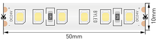 Лента светодиодная Byled Standart 2835, 120 LED/м, 9,6 Вт/м, 24V , IP66, Цвет: Холодный белый