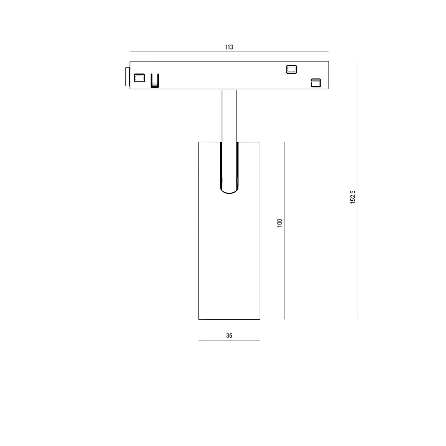 Магнитный трековый светильник Byled серия Gravity 7W, 48V, CRI>90, 30гр., Белый, Цвет: Теплый белый