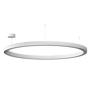 Подвесной светильник Byled серия Halo 4555 (110W, 220V, CRI>90, 1200mm, Белый корпус, Цвет: Теплый белый)