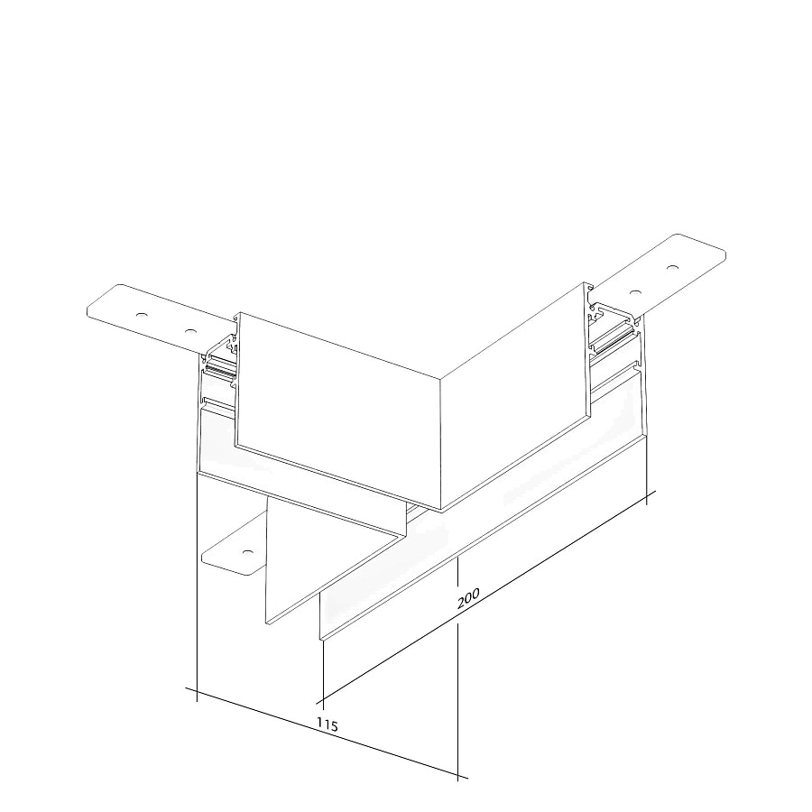 Соеденитель Т-обр. универсальный Byled серия Gravity 48v Соеденитель Т-обр. универсальный Byled серия Gravity 48v