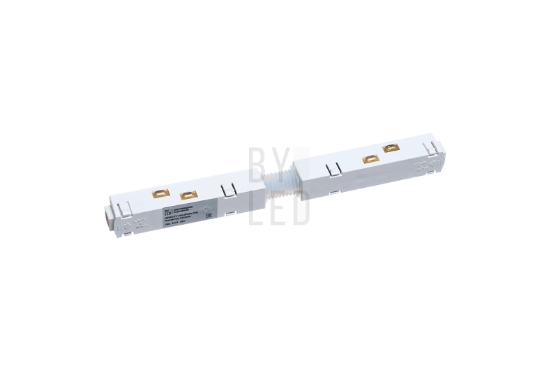 Прямой коннектор питания двусторонний Byled серия Gravity 48V Белый