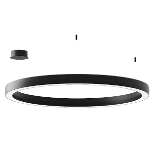 Подвесной светильник Byled серия Halo 4555 (70W, 220V, CRI>90, 900mm, Черный корпус, Цвет: Теплый белый)