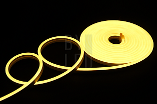 Светодиодный неон Byled SMD2835, 120 LED/m, 9.6W/m, 24V , IP67, Цвет: Теплый белый