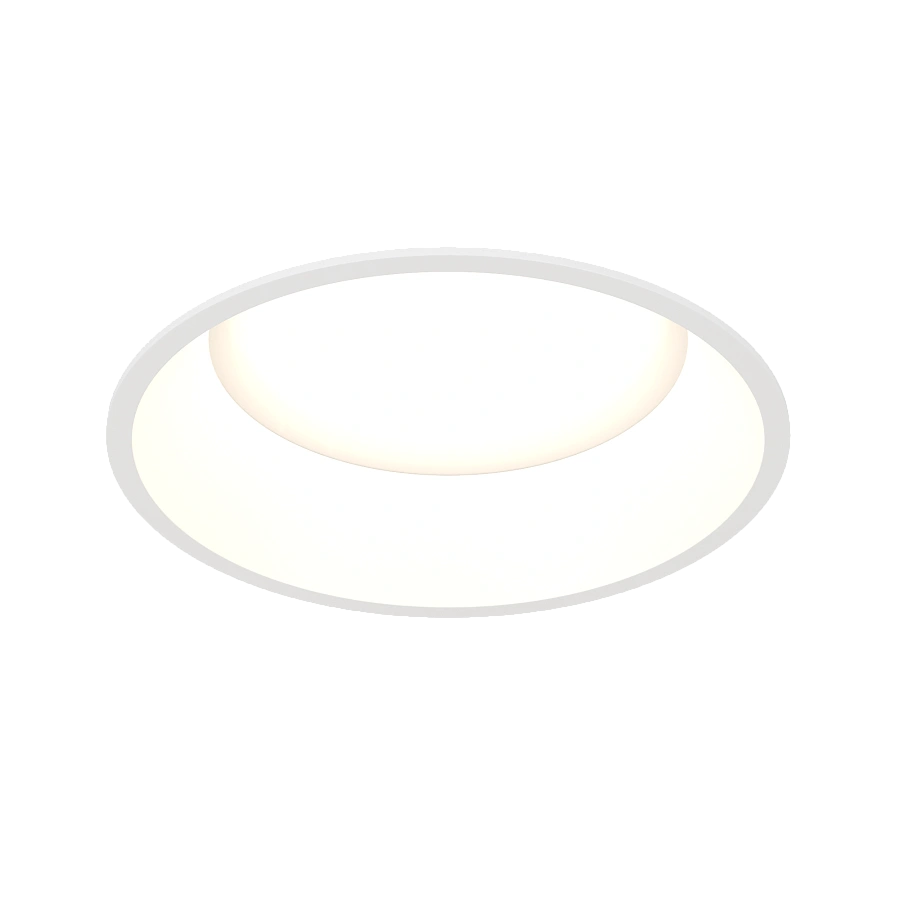 Светильник Byled серия Crater (15W, 220V, CRI>90, Белый корпус, Круг, Цвет: Теплый белый)