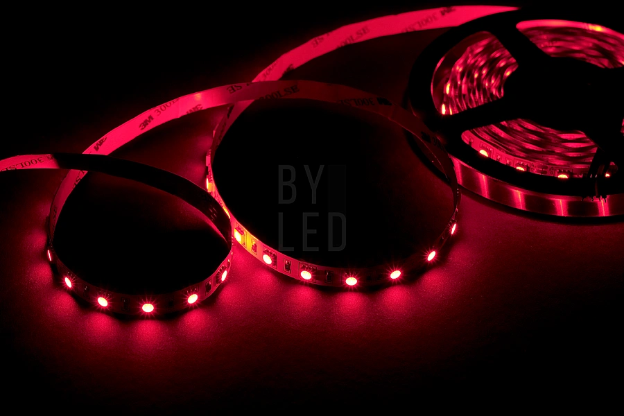 Лента светодиодная Byled PRO 5050, 60 LED/м, 14.4 Вт/м, 24В , IP20, Цвет: RGB