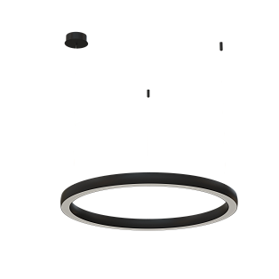 Подвесной светильник Byled серия Halo 4555 (48W, 220V, CRI>90, 900mm, Черный корпус, Цвет: Нейтральный белый)