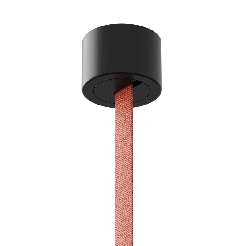 Держатель шинопровода накладной Byled серия ROPE 24V с вводом питания, Черный