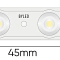 Светодиодный линзованный модуль Byled SMD2835, 1W, 175°, 12V, Цвет: Теплый белый 3000К