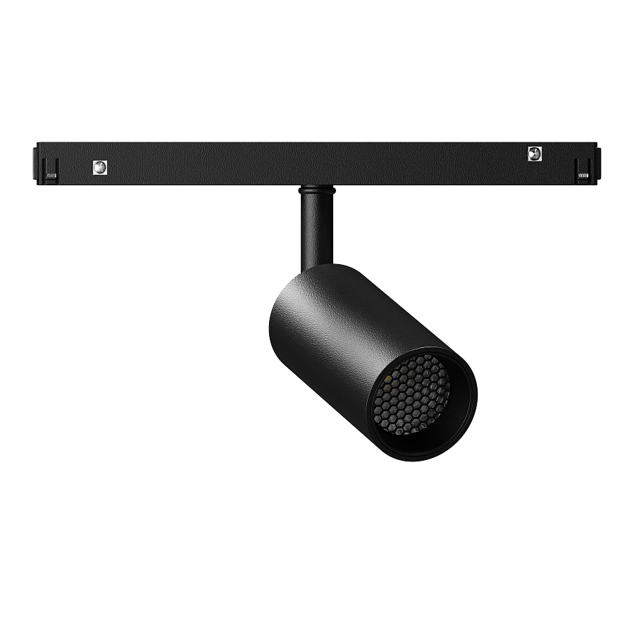 Магнитный трековый светильник Byled серия Gravity с антибликовой решеткой 7W, 48V, CRI>90, 24гр., 36 мес., Цвет: Нейтральный белый