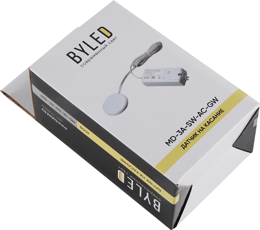 Датчик на касание (дерево/зеркало) Byled серия OneX Lux (230V, 3A, 600W, IR, 60мес.)