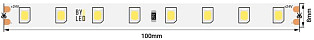 Лента светодиодная Byled PRO 2835, 80 LED/м, 12 Вт/м, 24В , IP20, Цвет: Теплый белый