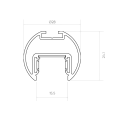 Магнитный трек подвесной Byled серия Gravity-MG15 48v, 2000mm