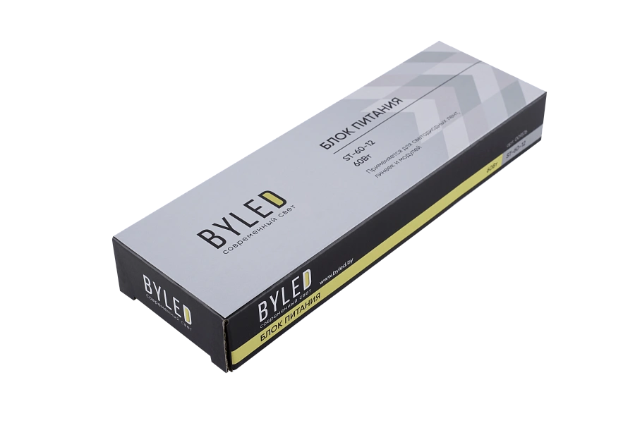 Блок питания Byled ультратонкий ST-60-12 (60W, 12V, 5A)