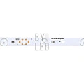 Светодиодная линейка Byled PRO SMD3030, 12LED/m, 14,4W/m, 12V , IP20, Цвет: Холодный белый