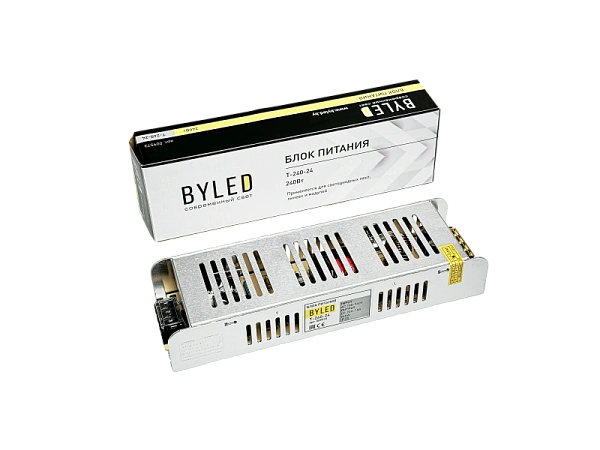 Блок питания Byled компактный (узкий), 240 W, 24V