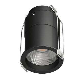 Светильник Byled серия Miracle (5W, 230V, CRI>90, Черный корпус, ф45мм, Цвет: Теплый белый)