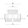 Корпус светильника Byled серия UNI-6002 Черный 