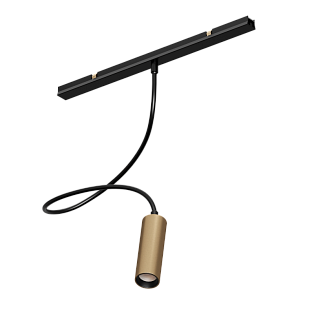 Магнитный гибкий светильник Byled серия Gravity-MG15 5W, 48V, CRI>90, 360гр., Черный+Золото, 36мес., Цвет: Нейтральный белый