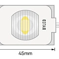 Светодиодный торцевой модуль Byled SMD2835, 1.5W, 15*45°, 12V, Цвет: Белый 6000К