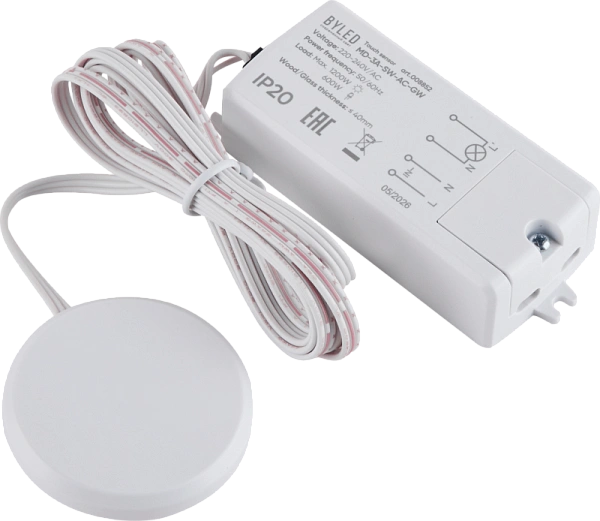 Датчик на касание (дерево/зеркало) Byled серия OneX Lux (230V, 3A, 600W, IR, 60мес.)