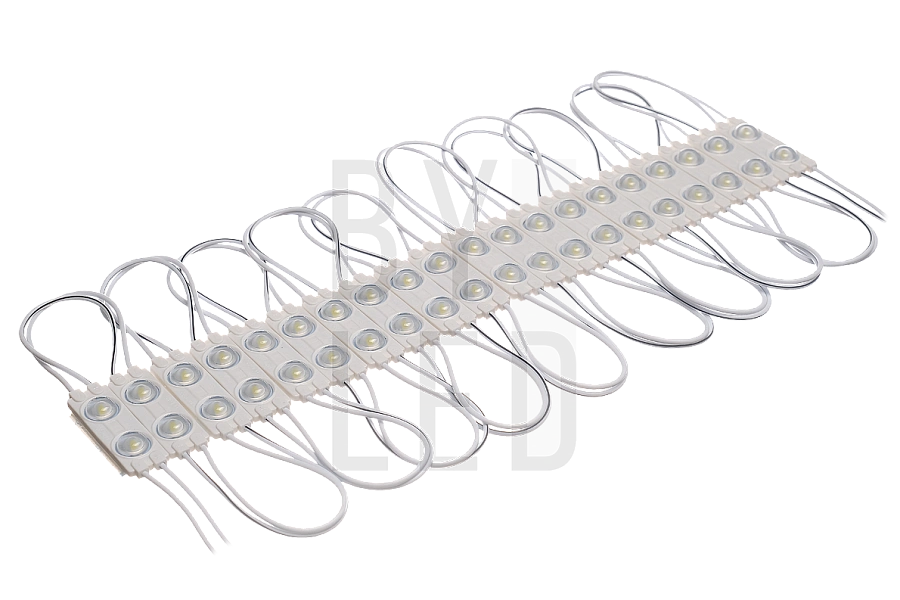 Светодиодный линзованный модуль Byled SMD2835, 0.72W, 160°, 12V, Цвет: Теплый белый 3000К