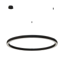 Подвесной светильник Byled серия Halo 4555 (72W, 220V, CRI>90, 1200mm, Черный корпус, Цвет: Теплый белый)