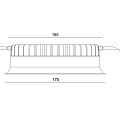 Светильник Byled серия Crater (20W, 220V, CRI>90, Белый корпус, Круг, Цвет: Нейтральный белый)