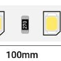 Лента светодиодная Byled PRO 2835, 80 LED/м, 12 Вт/м, 24В , IP20, Цвет: Теплый белый