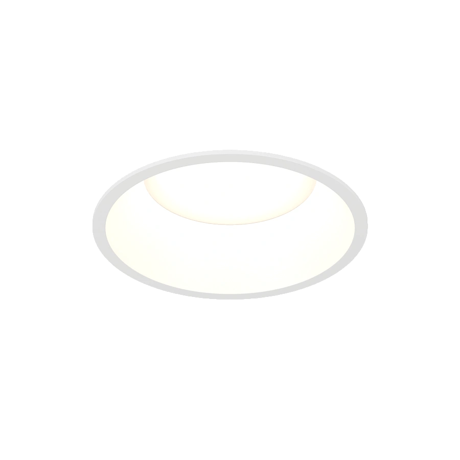 Светильник Byled серия Crater (9W, 220V, CRI>90, Белый корпус, Круг, Цвет: Теплый белый)