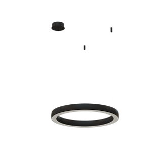 Подвесной светильник Byled серия Halo 4555 (36W, 220V, CRI>90, 600mm, Черный корпус, Цвет: Теплый белый)