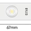 Светодиодный линзованный модуль Byled SMD2835, 1W, 160°, 12V, Цвет: Нейтральный белый 4500К