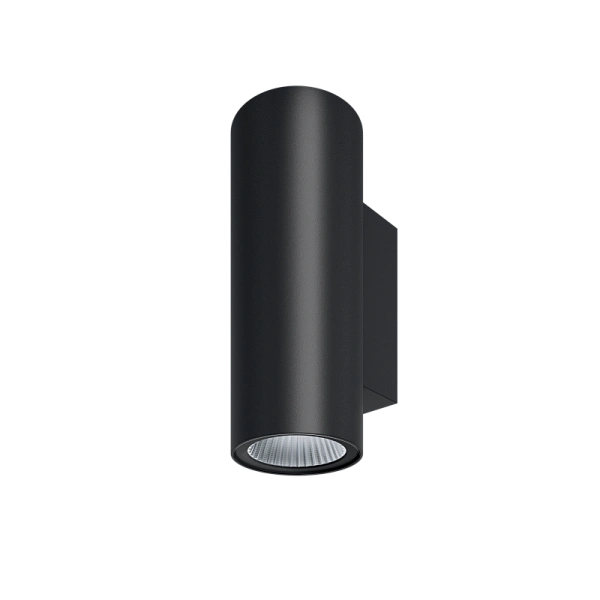 Настенный светильник Byled серия Flare TB 2 (12+12W, 230V, CRI>80, Черный корпус, IP65, 60мес., Цвет: Теплый белый 3000K)