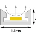 Светодиодная лента Byled PRO SMD2835, 120 LED/m, 6W/m, 230V , IP67, Цвет: Теплый белый