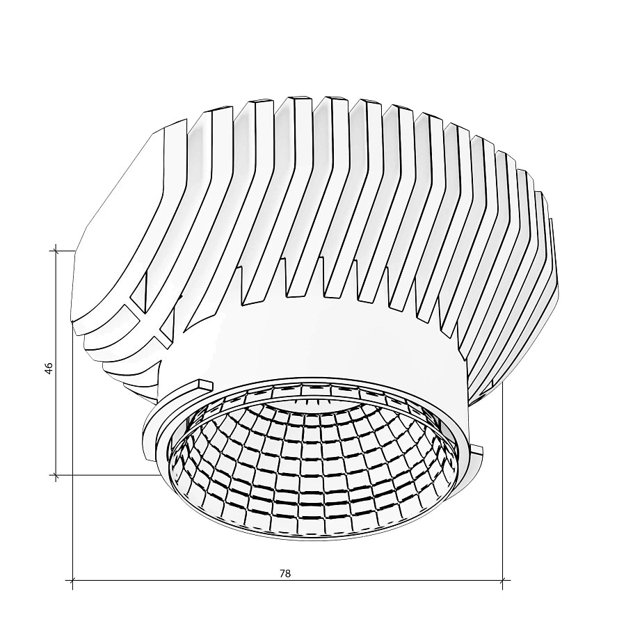 Модуль светодиодный Byled серия UNI (12W, 220V, CRI>92, Цвет: Теплый белый)