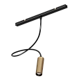 Магнитный гибкий светильник Byled серия Gravity-MG15 5W, 48V, CRI>90, 360гр., Черный+Золото, 36мес., Цвет: Теплый белый